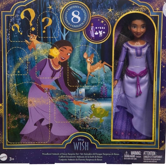 NEW Mattel Disney Wish Woodland Animals of Rosas Surprise Set Asha Fashion Doll - Picture 8 of 8